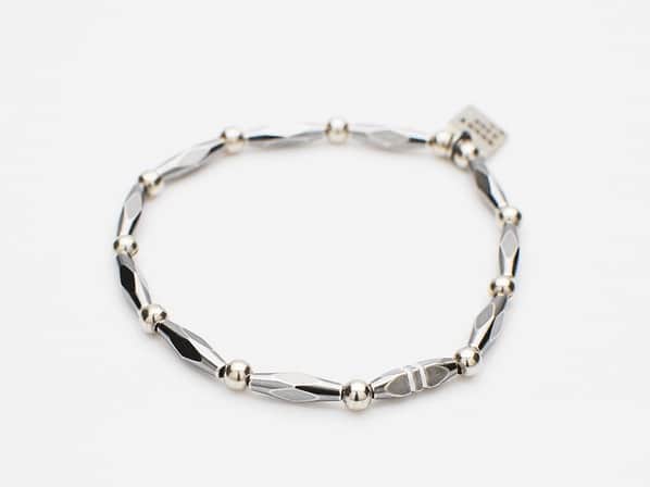 Cut Metal Beads Bracelet