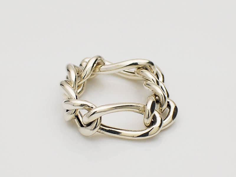 Hollow Cutting Figaro Chain Ring/on the sunny side of the street